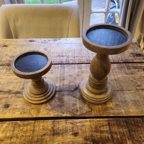 Wooden candle holders set - m&s,