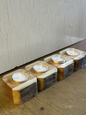 Wooden Tealight Candle Holder