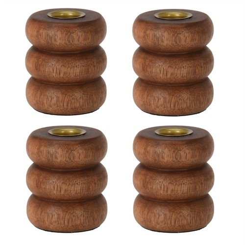Set walnut ribbed wooden - of,