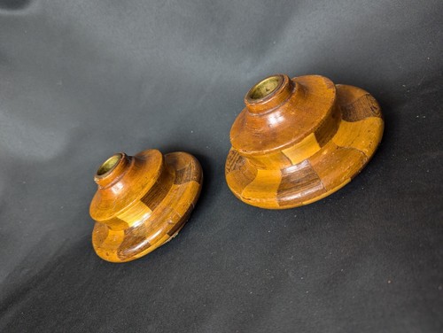 Pair vintage wooden hand - pair,