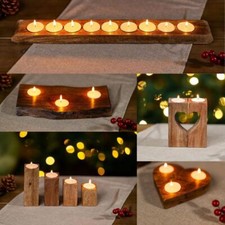 Wooden Tealight Candle Holders