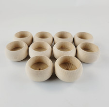 Wooden Candle Holders, Set of