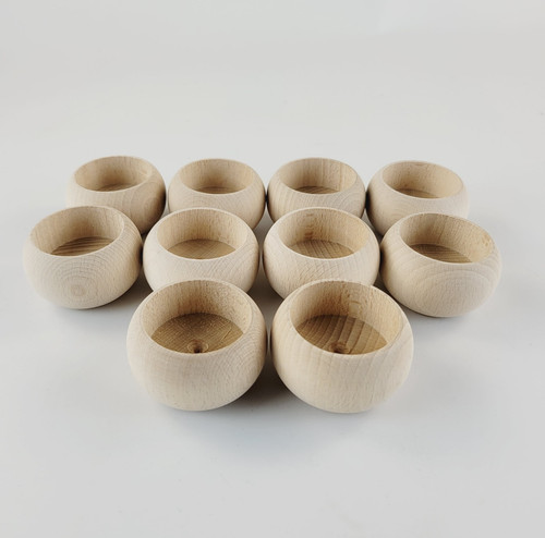 Wooden candle holders - wooden,