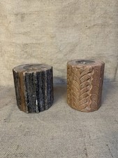Rustic Wooden Candle Holders X