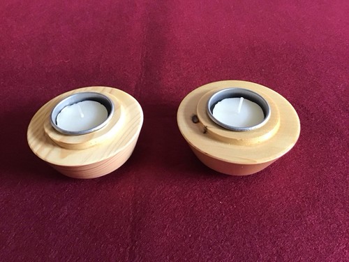 Handmade wooden tealight - wooden,