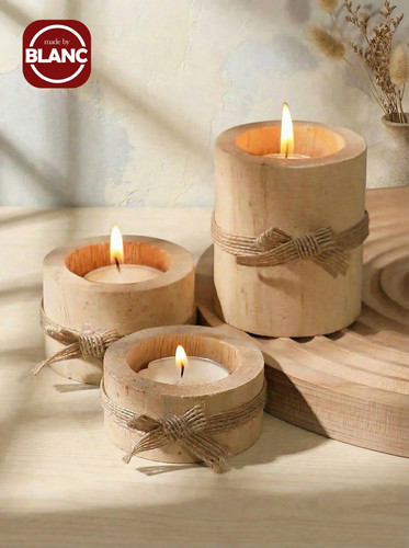3pcs wooden tea - 3pcs, light
