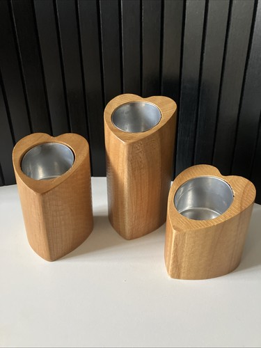 Set heart wooden - heart,