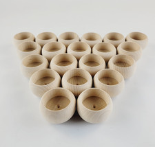 Wooden Candle Holders, Set of