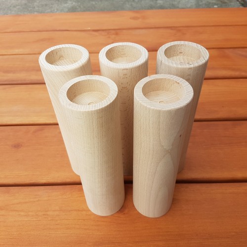 Wooden round candle holders - round,