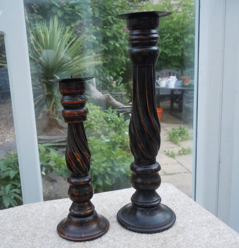 Tall vintage wood metal - wood,